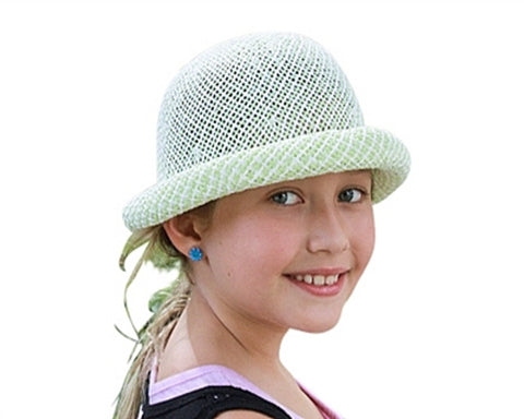 A725- KID'S STRAW ROLLER HAT