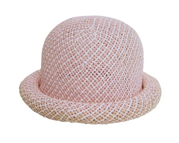 A725- KID'S STRAW ROLLER HAT