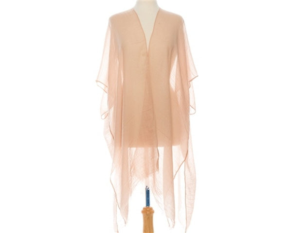 A789-SOLID COLOR SUMMER KIMONO