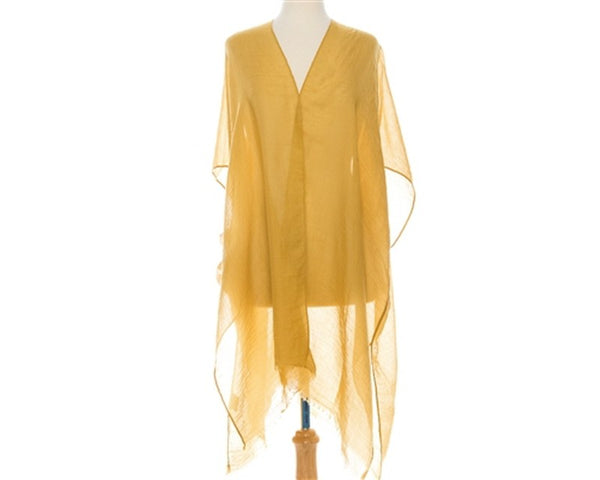 A789-SOLID COLOR SUMMER KIMONO