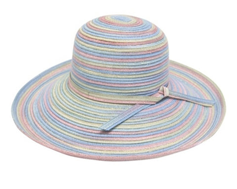 A291-RAINBOW DOWNBRIM HAT