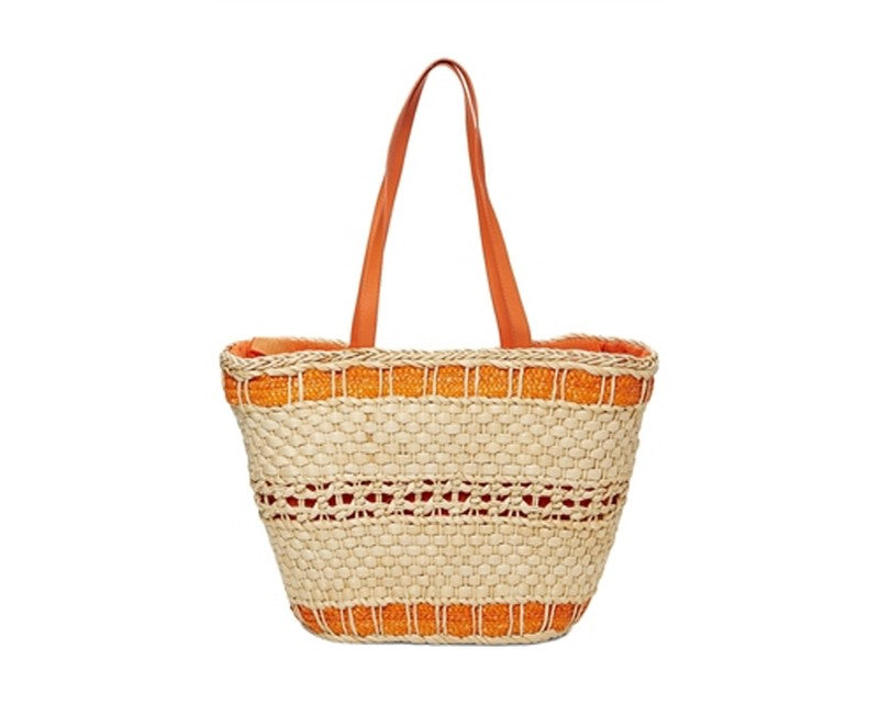 A899-WOVEN CORN HUSK TOTE