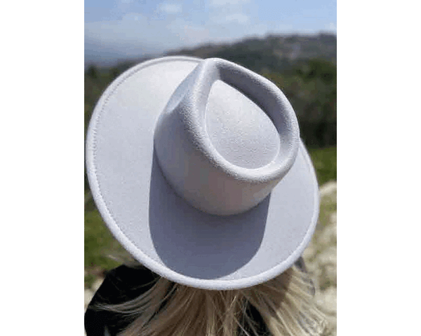 QN3176K-Flat Brim Fedora Fashion Hat For Kids