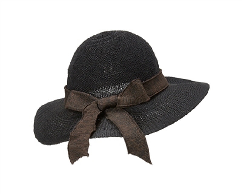 A466-SUN HAT - KNIT WITH BOW