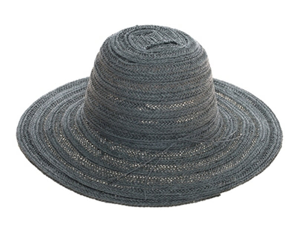 A359-FLOPPY STRAW SUN HAT - MIXED BRAID