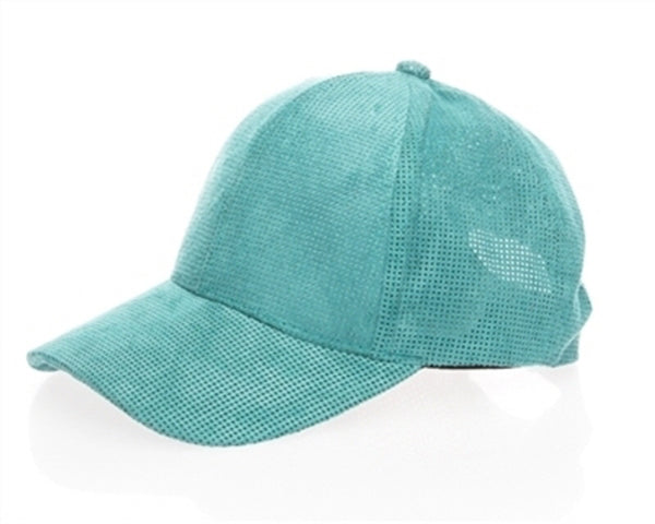 A221-VEGAN SUEDE BASEBALL CAP