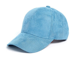 A221-VEGAN SUEDE BASEBALL CAP