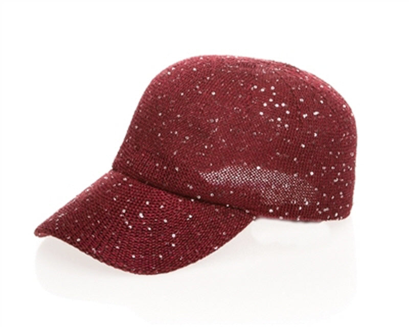 A690-SEQUIN MESH BASEBALL CAP