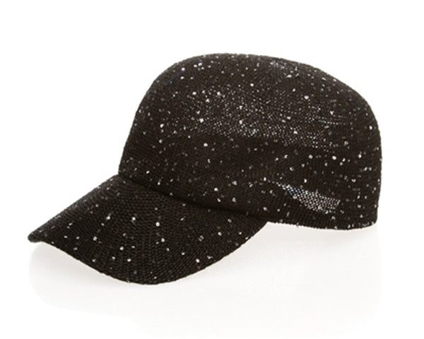 A690-SEQUIN MESH BASEBALL CAP