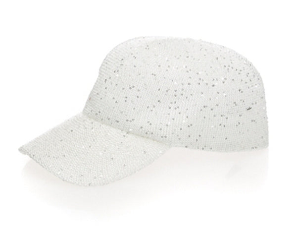 A690-SEQUIN MESH BASEBALL CAP