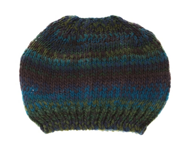 A045-MESSY BUN HAT - SPACE DYED