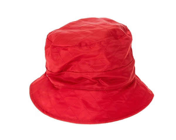 A074-QUILTED RAIN BUCKET HAT