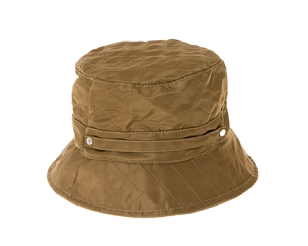 A074-QUILTED RAIN BUCKET HAT