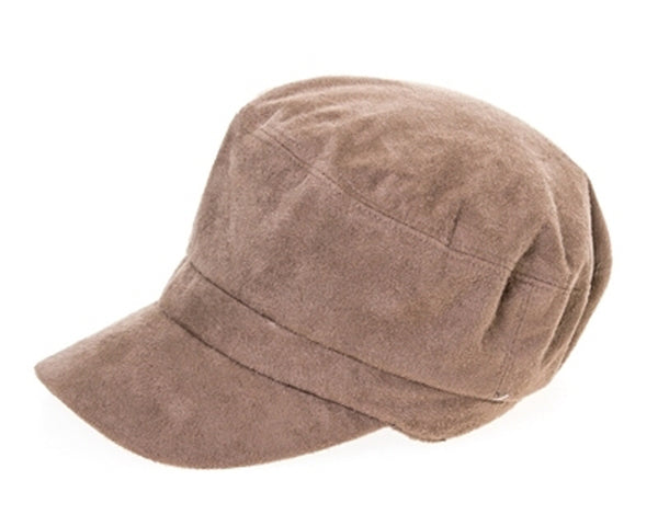 A015-VEGAN SUEDE CADET CAP