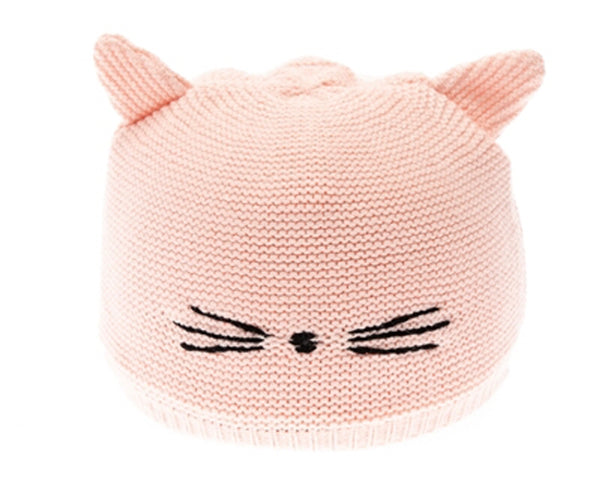 A102-KID'S KITTY WHISKERS BEANIE HAT