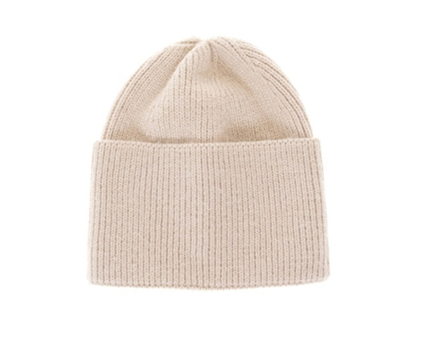 A024-WIDE CUFF LUREX BEANIE