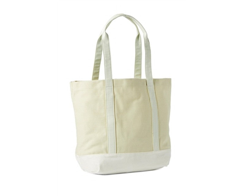 A944-CANVAS & PATENT VINYL TOTE