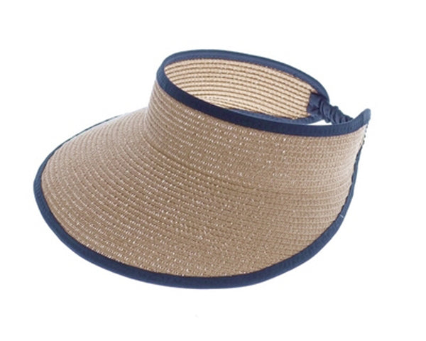 A534-LIGHTWEIGHT STRAW SUN VISOR