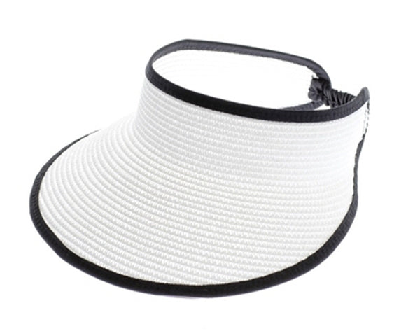 A534-LIGHTWEIGHT STRAW SUN VISOR