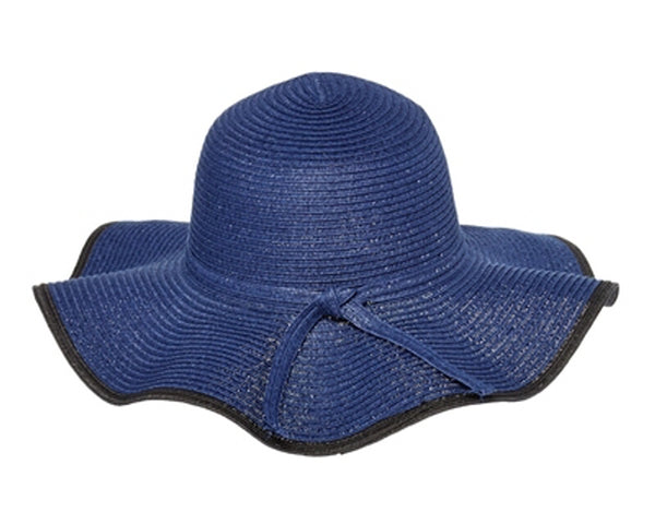 A297-SUN HAT WITH WAVY BRIM