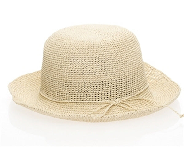 A478-FINE CROCHET TOYO STRAW BUCKET HAT