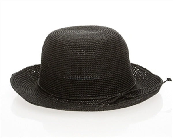 A478-FINE CROCHET TOYO STRAW BUCKET HAT