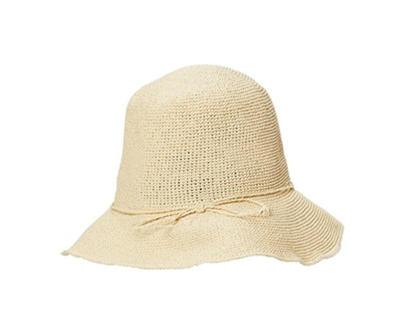 A478-FINE CROCHET TOYO STRAW BUCKET HAT