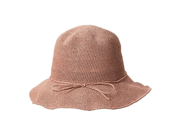 A478-FINE CROCHET TOYO STRAW BUCKET HAT