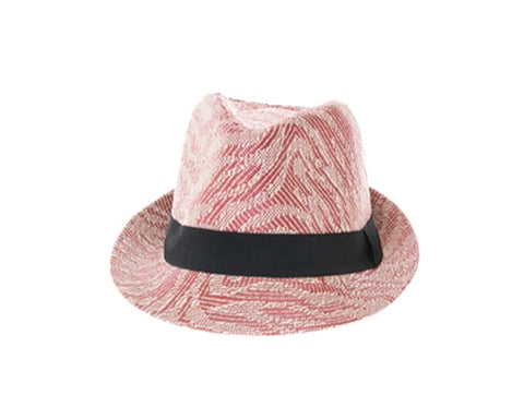 A580-ANIMAL STRIPES SUMMER FEDORA