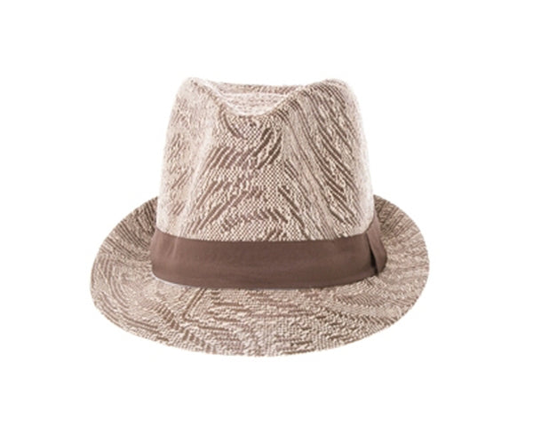 A580-ANIMAL STRIPES SUMMER FEDORA