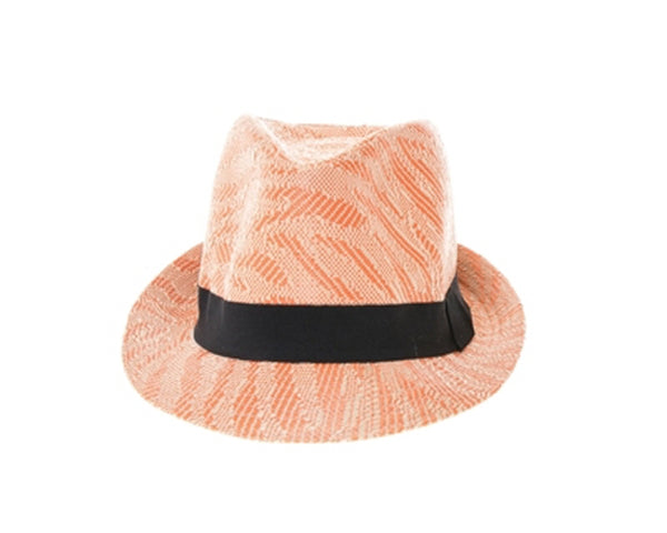 A580-ANIMAL STRIPES SUMMER FEDORA