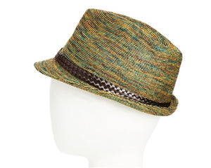 A179-BLENDED COLOR KNIT FEDORA