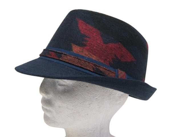 A173-TRIBAL PRINT WINTER FEDORA