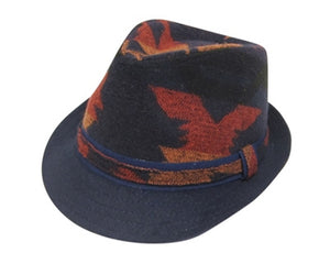 A173-TRIBAL PRINT WINTER FEDORA