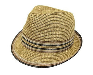 A611-STRAW FEDORA HATS