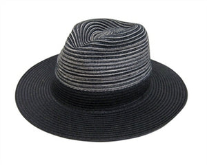 A548-BLENDED COLOR STRAW PANAMA HAT