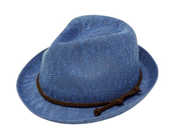 A183-KNIT FEDORA WITH BRAID