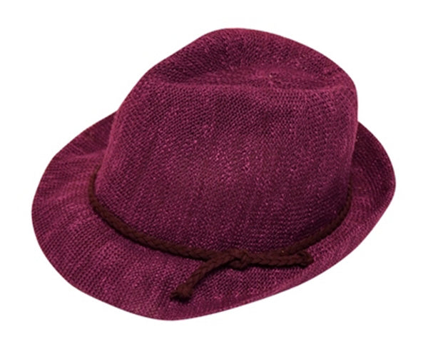 A183-KNIT FEDORA WITH BRAID