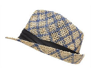 A634-SEAGRASS STRAW FEDORA HAT