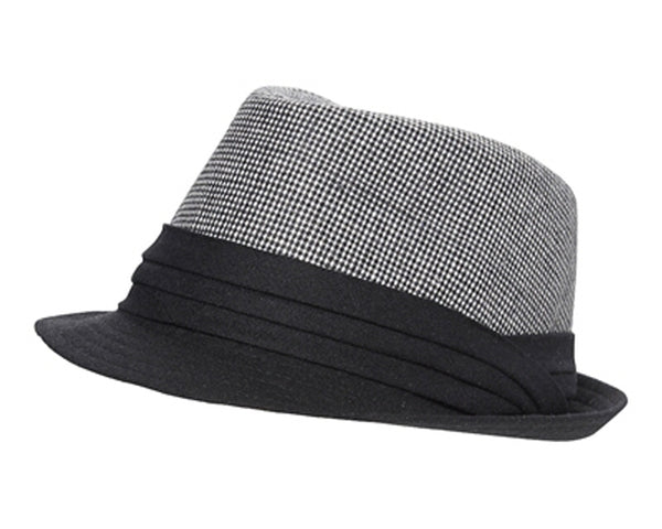 A168-2 TONE WOOL BLEND FEDORA