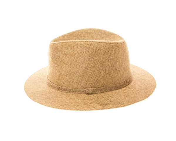 A575-LINEN PANAMA HAT W/ JUTE BAND