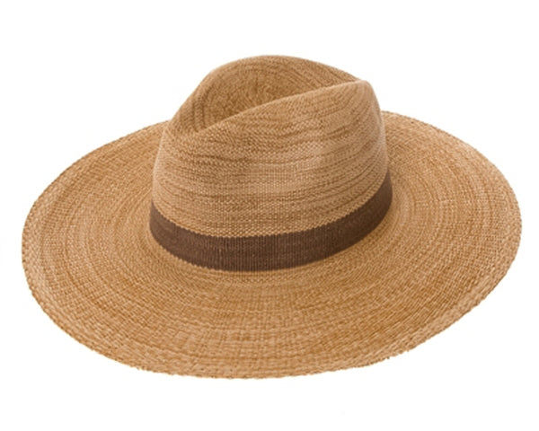 A577-TOYO STRAW WIDE BRIM PANAMA HAT