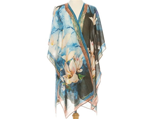 A774-LILIES KIMONO