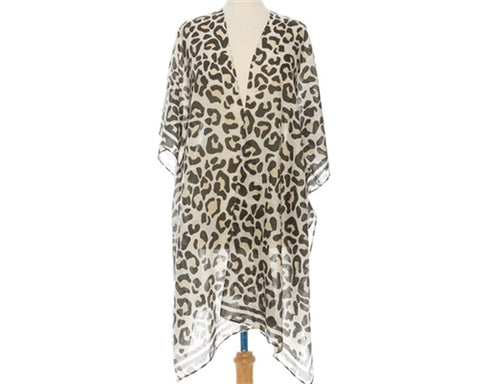 A800-LEOPARD PRINT KIMONO