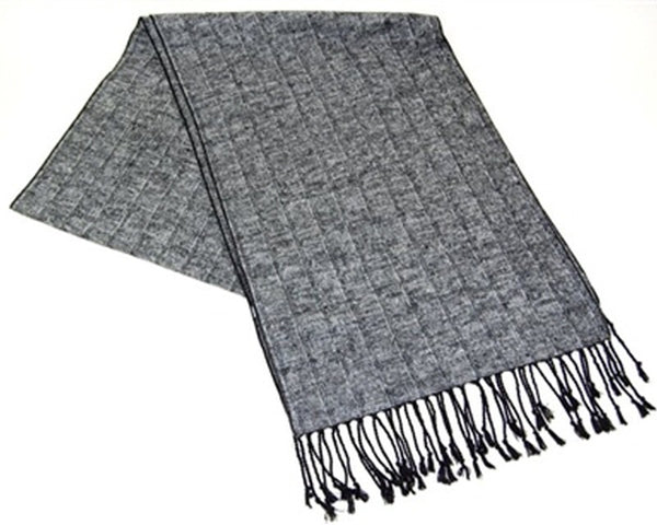 A848-100% SILK KNITTED SCARF