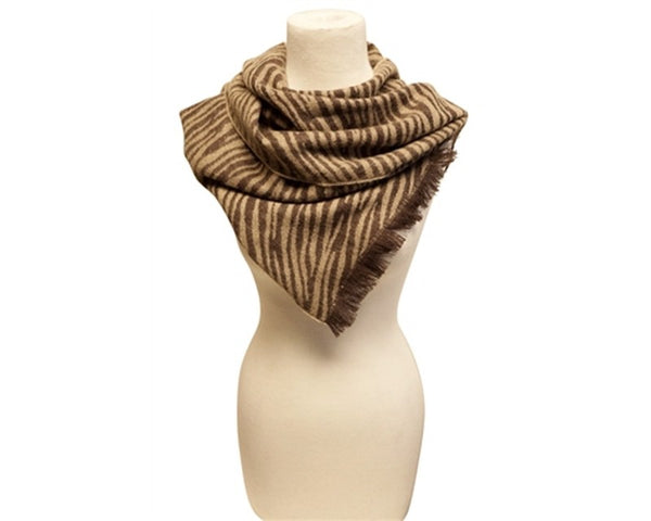 A850-ANIMAL PRINT KNIT SCARF