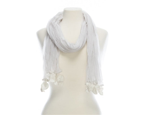 A826-SUMMER SCARF WITH DANGLES