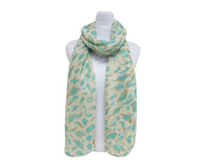 A851-NEON LEOPARD PRINT SCARF