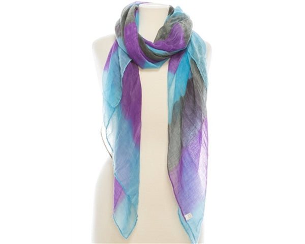 A852-PAINTED COLORBLOCK SCARF