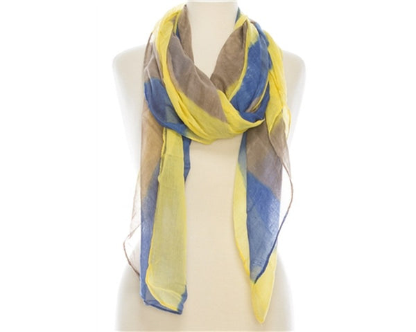 A852-PAINTED COLORBLOCK SCARF